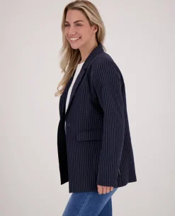 Blazer Straight Pinstripe