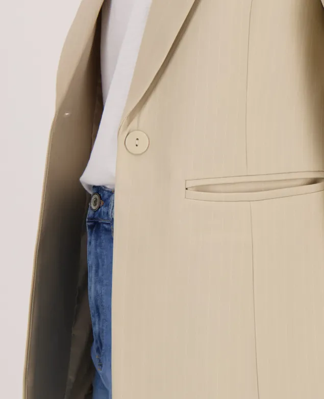 Blazer Straight Pinstripe