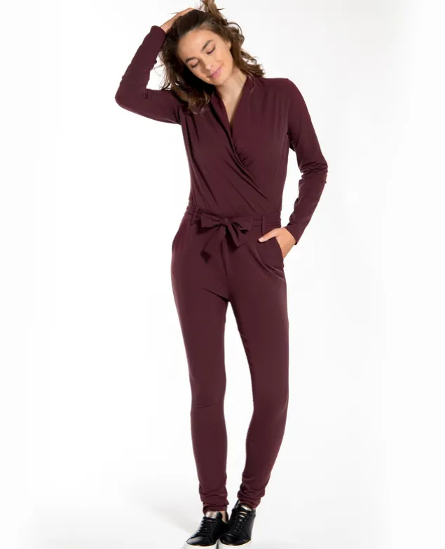 Jumpsuit Travel Merlot Rouge
