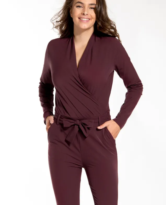 Jumpsuit Travel Merlot Rouge