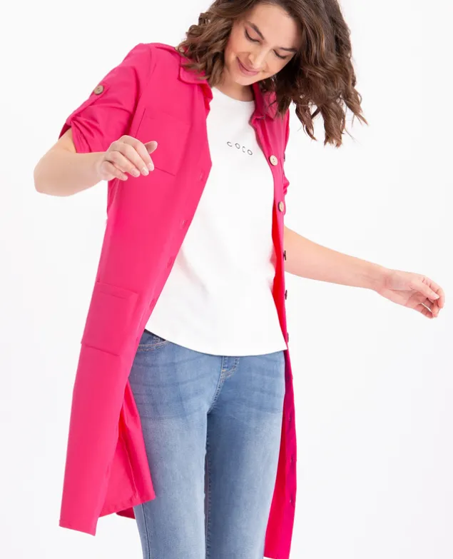 Shirt Dress Travel Pockets