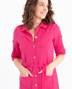 Shirt Dress Travel Pockets