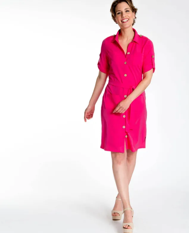 Shirt Dress Travel Pockets