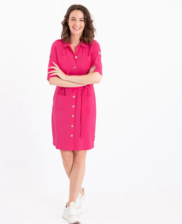 Shirt Dress Travel Pockets